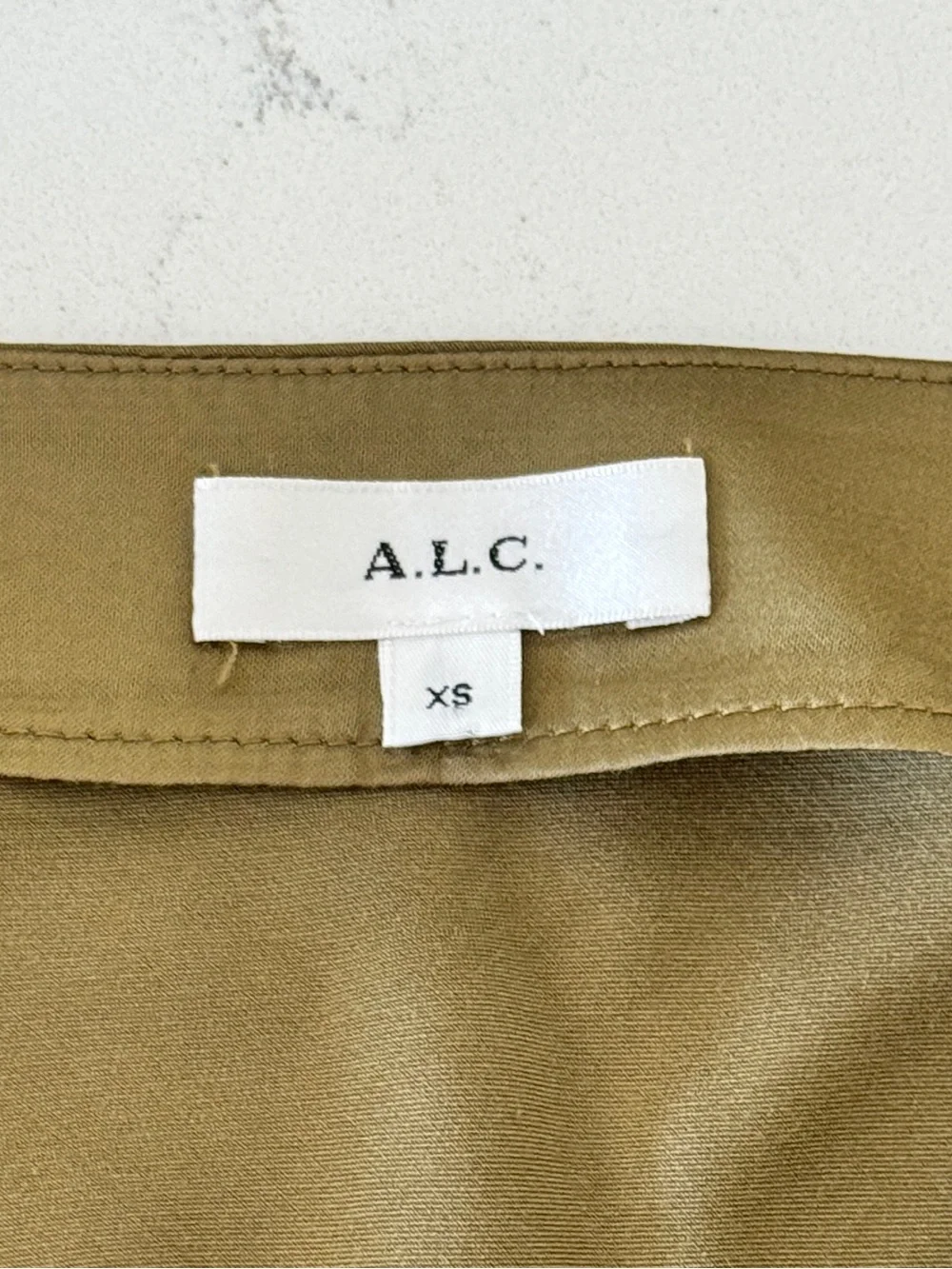 A.L.C. Olivia Asymmetric Satin Skirt XS/TP - Picture 5 of 6